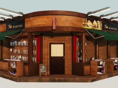 Store Front Pack 1 Low-poly 3D model