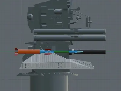 Russian 3K87 Kashtan CIWS 3D model