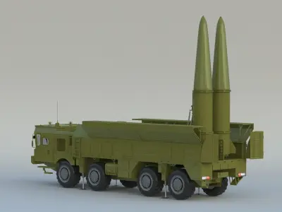 9K720 Iskander 3D model