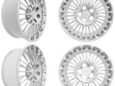 Wheel Rim 3D model 17