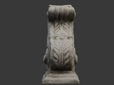 Architectural Corbel 3D Scan Low-poly 3D model