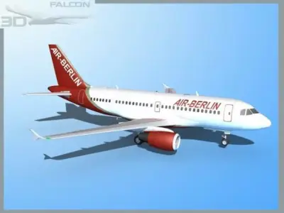 Falcon3D A319 Air Berlin 3D model