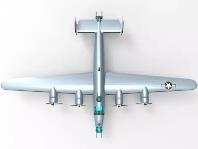 Consolidated B-24 1 3D model