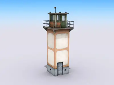 Guard Tower Low-poly 3D model
