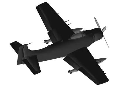 Douglas A-1 Skyraider 3D model