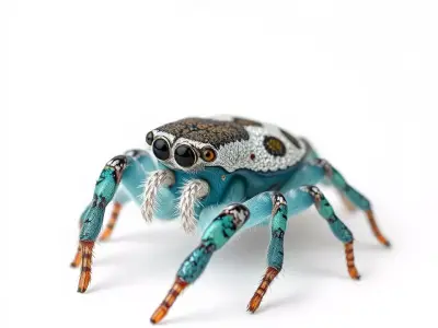 Vivid Peacock Spider model pack Low-poly 3D model