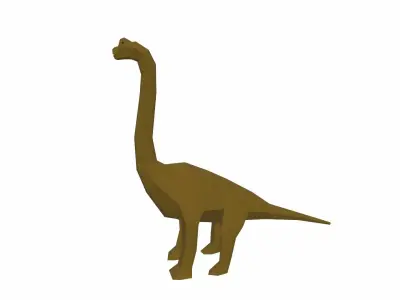 Dinosaur Brachiosaurus Low-poly 3D model