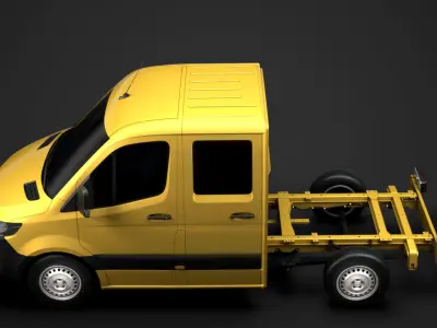 RAM Sprinter Chassis Crew Cab L1 FWD 2020 3D model