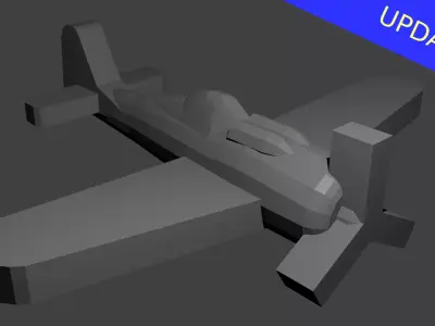 German FW-190 Fighter Aircraft Free 3D print model