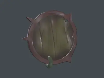 blade weapon Low-poly 3D model