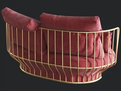 Wittmann PARADISE BIRD Sofa 3D model