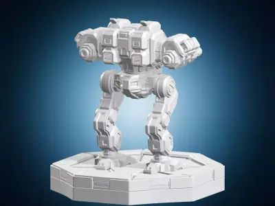 Heavy Assault Miniature Robot 3D print model