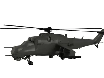Helicopter Mil Mi24 Hind 3D model