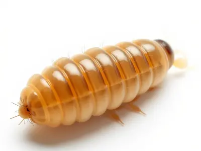 Detailed Insect Larva Model Pack Low-poly 3D model