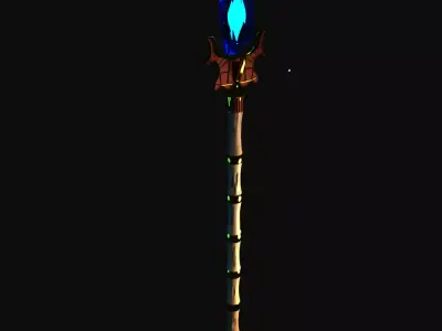Aghanim scepter  Low-poly 3D model