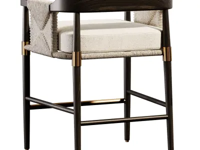 Arteriors Estes Outdoor Counter Stool 3D model