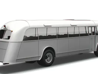 Generic Old Bus 3D model