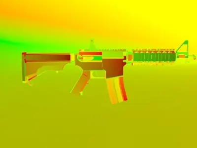 M416 Gun 3D Model  Low-poly 3D model