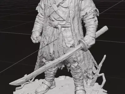 Desert Nomad Samurai  3D model