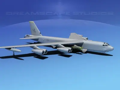 Boeing B-52H Stratofortress V01 3D model