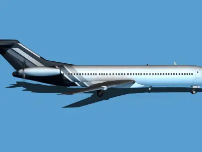 Boeing 7X7-2 Jet Fan V206 3D model