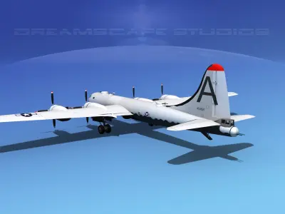 Boeing B-29 Superfortress V06 3D model