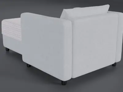 Chaise Sofa Bed Free 3D model