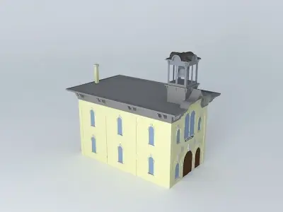 Stn 11 Minneapolis Cataract Station 1853 Free 3D model