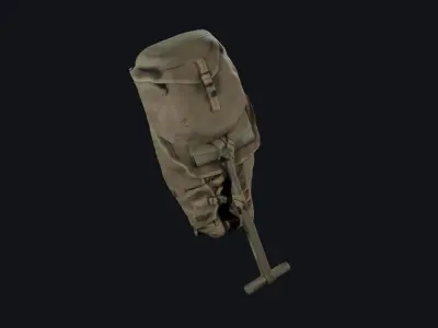 World War 2 US D-Day Backpack 3D model