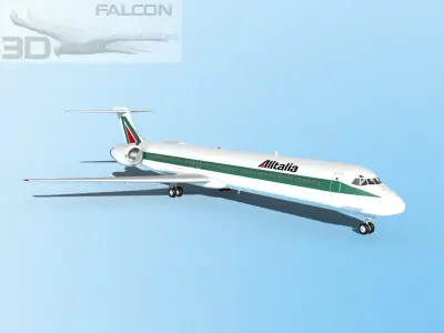 Falcon3D MD-80 Alitalia 3D model
