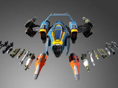 SF Fighter - Plug and Fly 3D model
