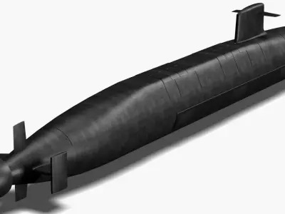 SSBN Le Triomphant 3D model