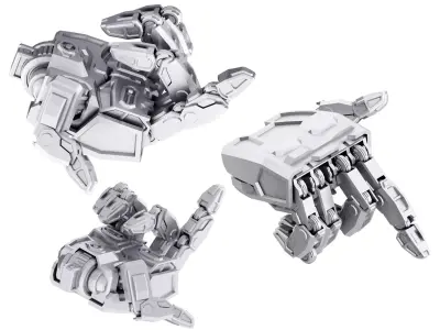 Robot hand Low-poly 3D model shop