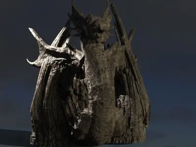 Druid Primeval dragon stones 3D model