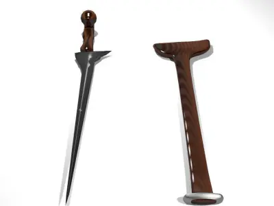 Keris Sumatera 3D model