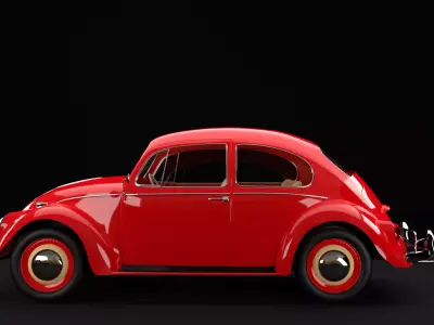 VW Kafer 1963 Free 3D model