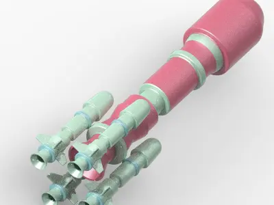 Space Rocket Toy 3D print model