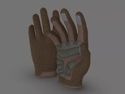 Hand gloves bike 3D model