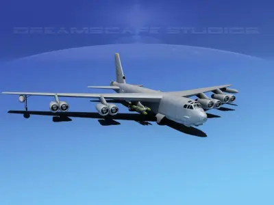 Boeing B-52H Stratofortress V01 3D model