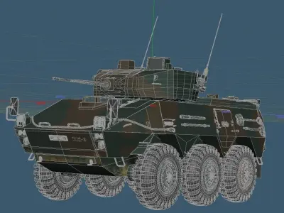 Japan Ground Self-Defense Force Type87 ARV 3D model