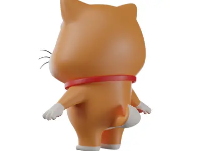little cute Shiba Dog  3D character Japanese Shiba Dog 3D model