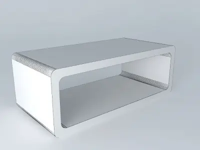 White table 70's style Free 3D model