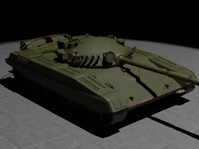 Milatry alloy Tank 3D model