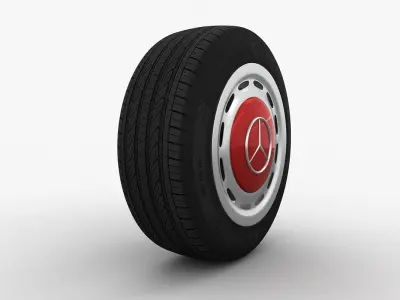 Mercedes-Benz 280 SL Wheel Low-poly 3D model