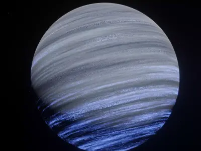 Planet Space Gas Giant Ready Low-poly 3D model