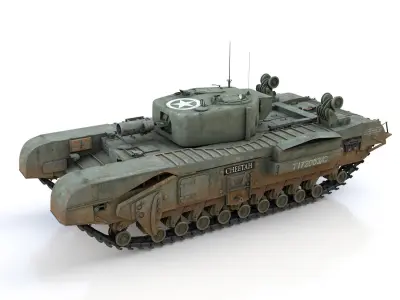Churchill MK IV AVRE - Cheetah 3D model