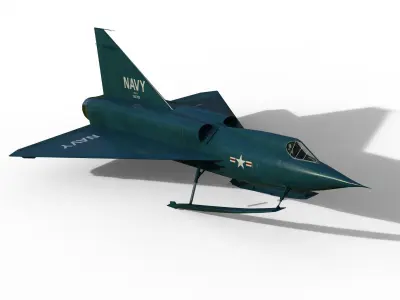 Convair YF2Y Sea Dart 3D model