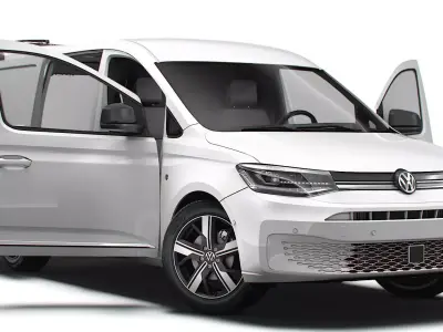 VW Caddy Cargo LWB Valve HQ Interior 2025 3D model