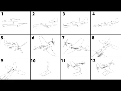 P-51D Mustang Sally AURI Free 3D print model