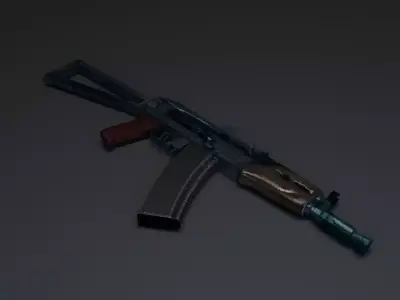 AKC 74 Low-poly 3D model